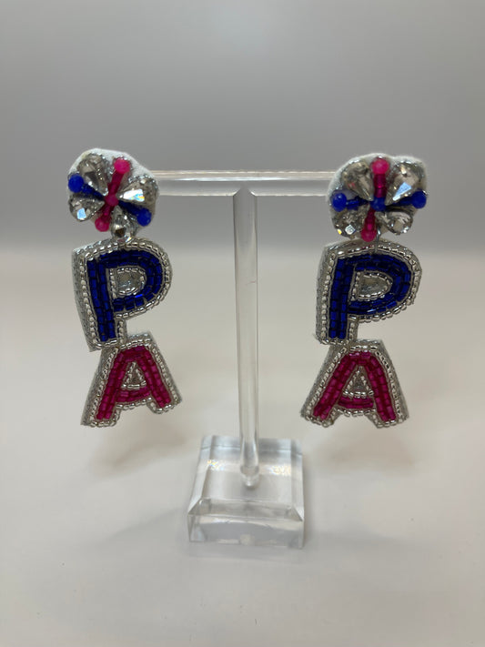 PA Physician’s Assistant Beaded Earrings