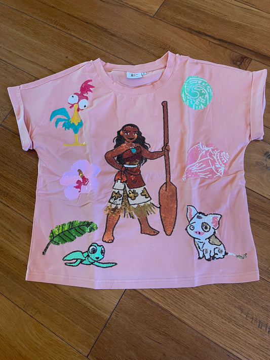 Hawaiian Girl Sequin Shirt-KIDS