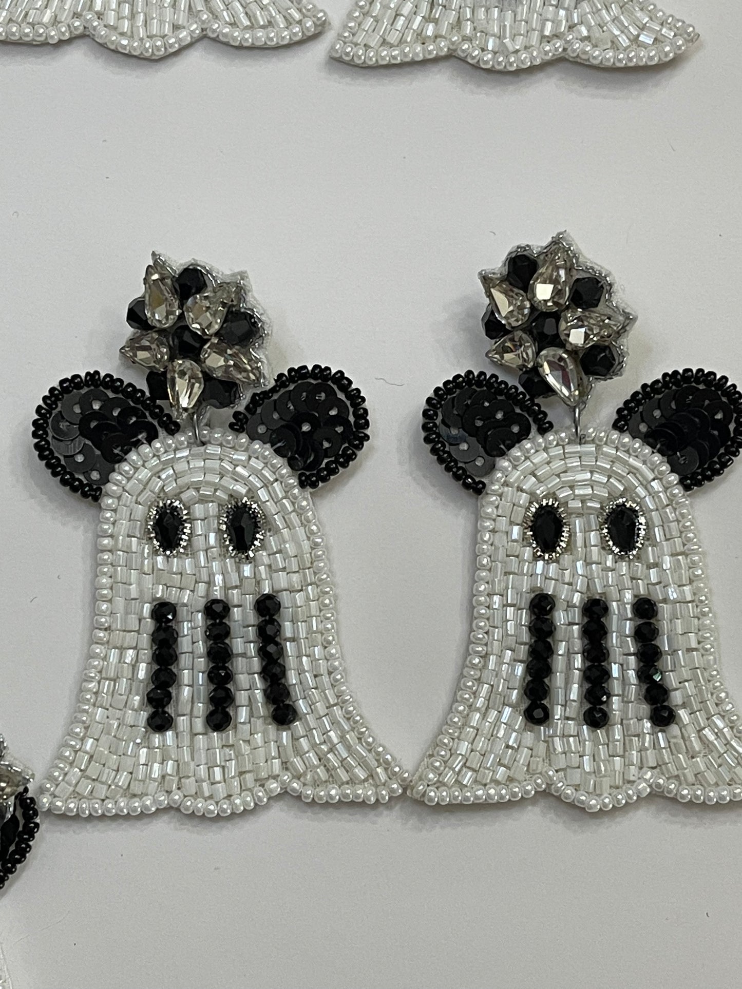 Not So Scary Ghost Mouse Earrings