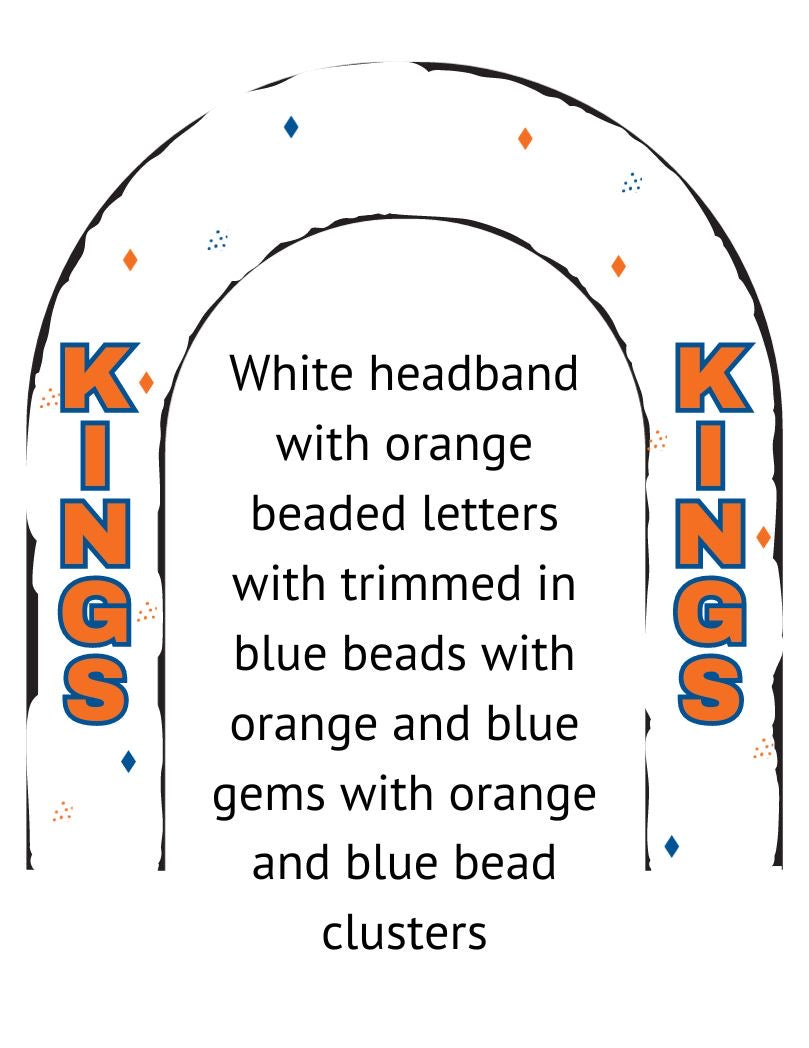 LA Kings Beaded Headband - PRE-ORDER