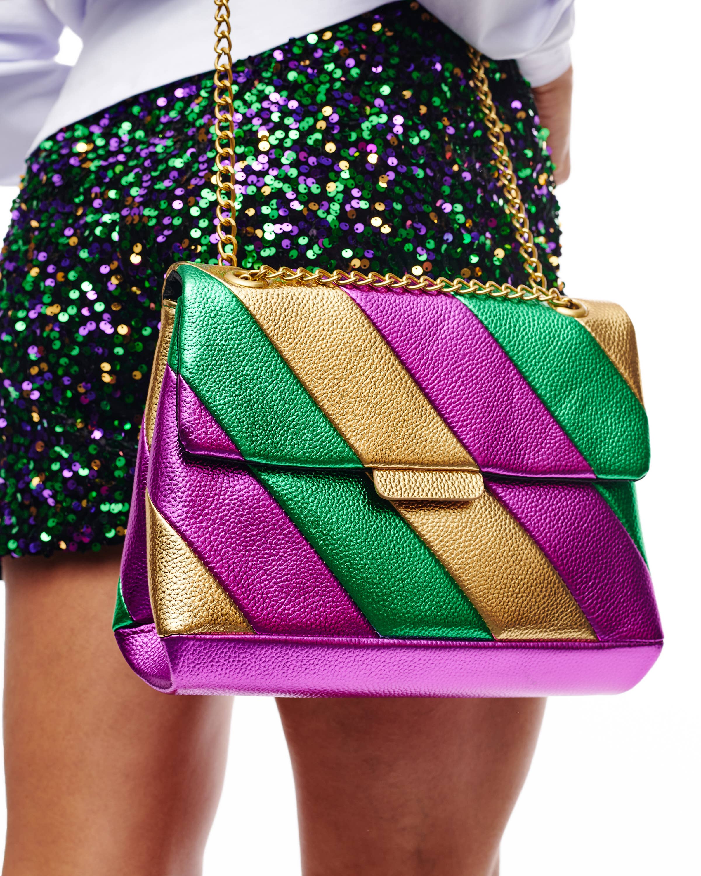 新品Mardi Mercread スパンコールバッグ Metallic Purse - Mardi Gras – Lulu and Bean