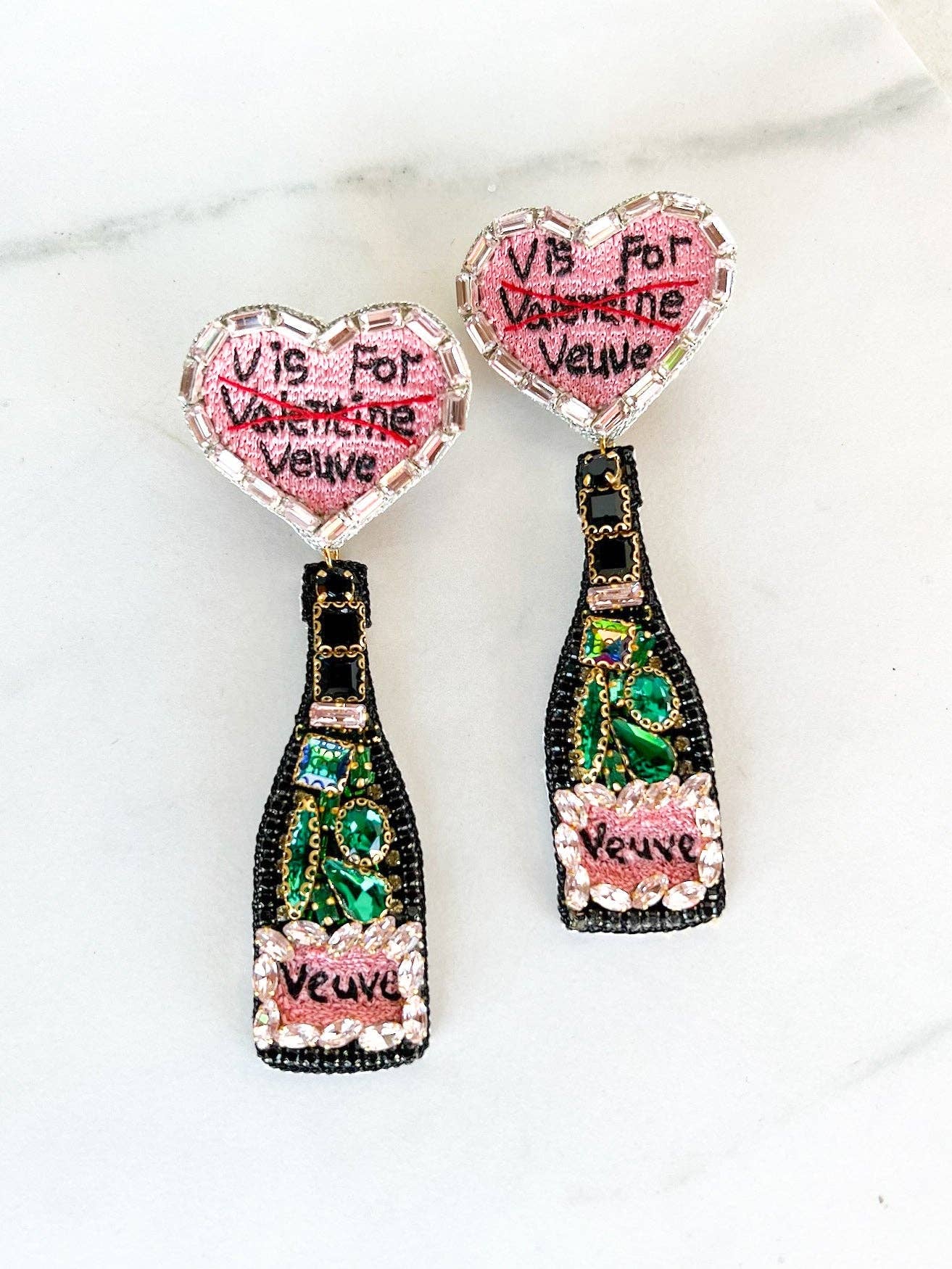 V is For Veuve Earrings