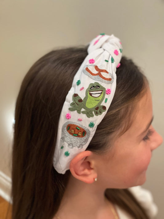 Frog Princess Beaded Headband