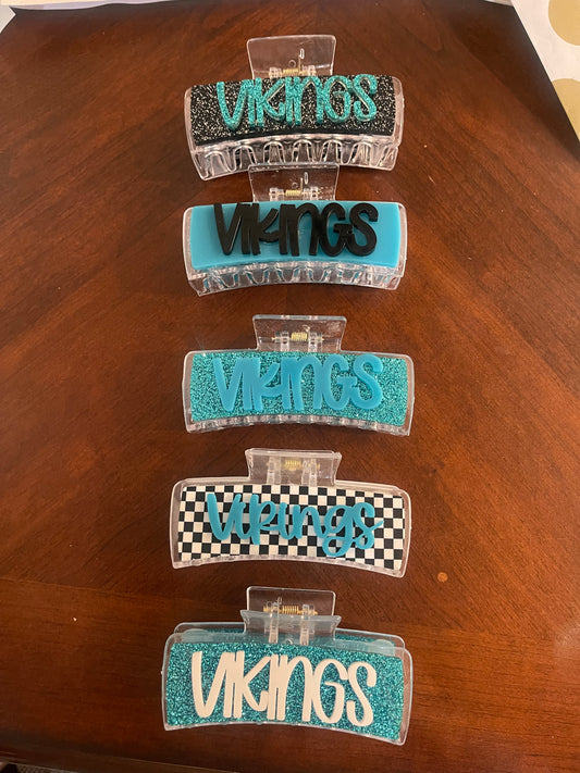 PRE-ORDER Charter School Vikings Claw Clips - Large