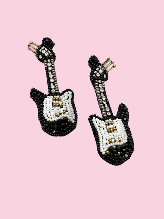 Rock N Roll Guitar Earrings