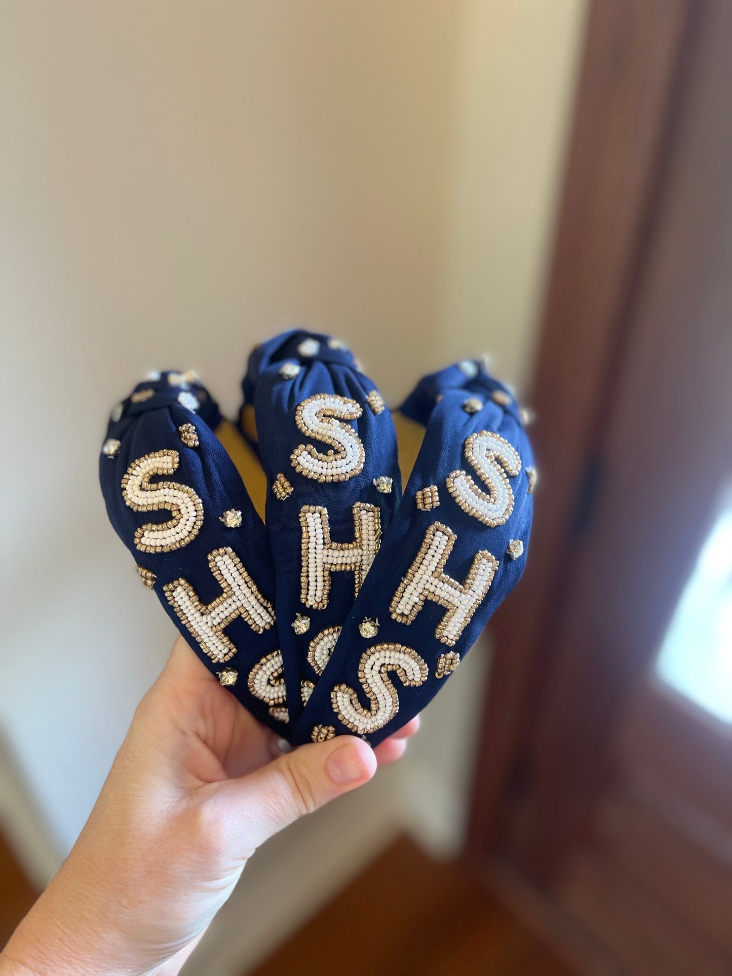 Sacred Heart School-Ville Platte SHS Beaded Headband