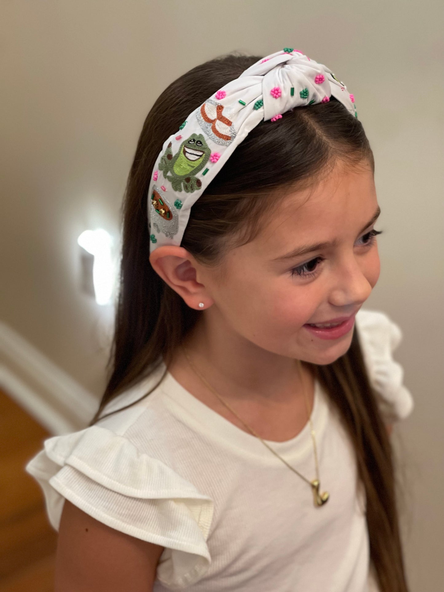 Frog Princess Beaded Headband