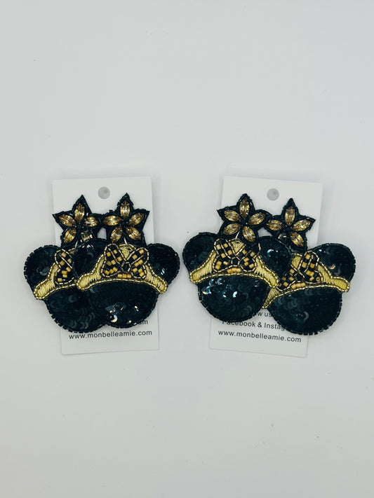 Minnie Safari Hat Earrings - MBA Exclusive