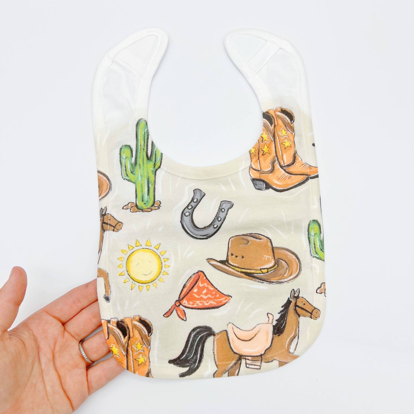 Western Cowboy Baby Bib - Baby Shower Gift New Baby Arrival