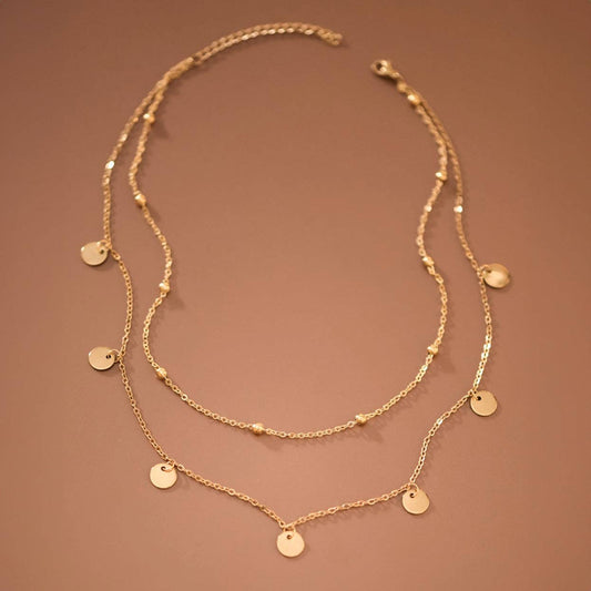18K Gold PVD Plated Waterproof Stainless Steel Chain Necklace - 7920: S0OX3T7920