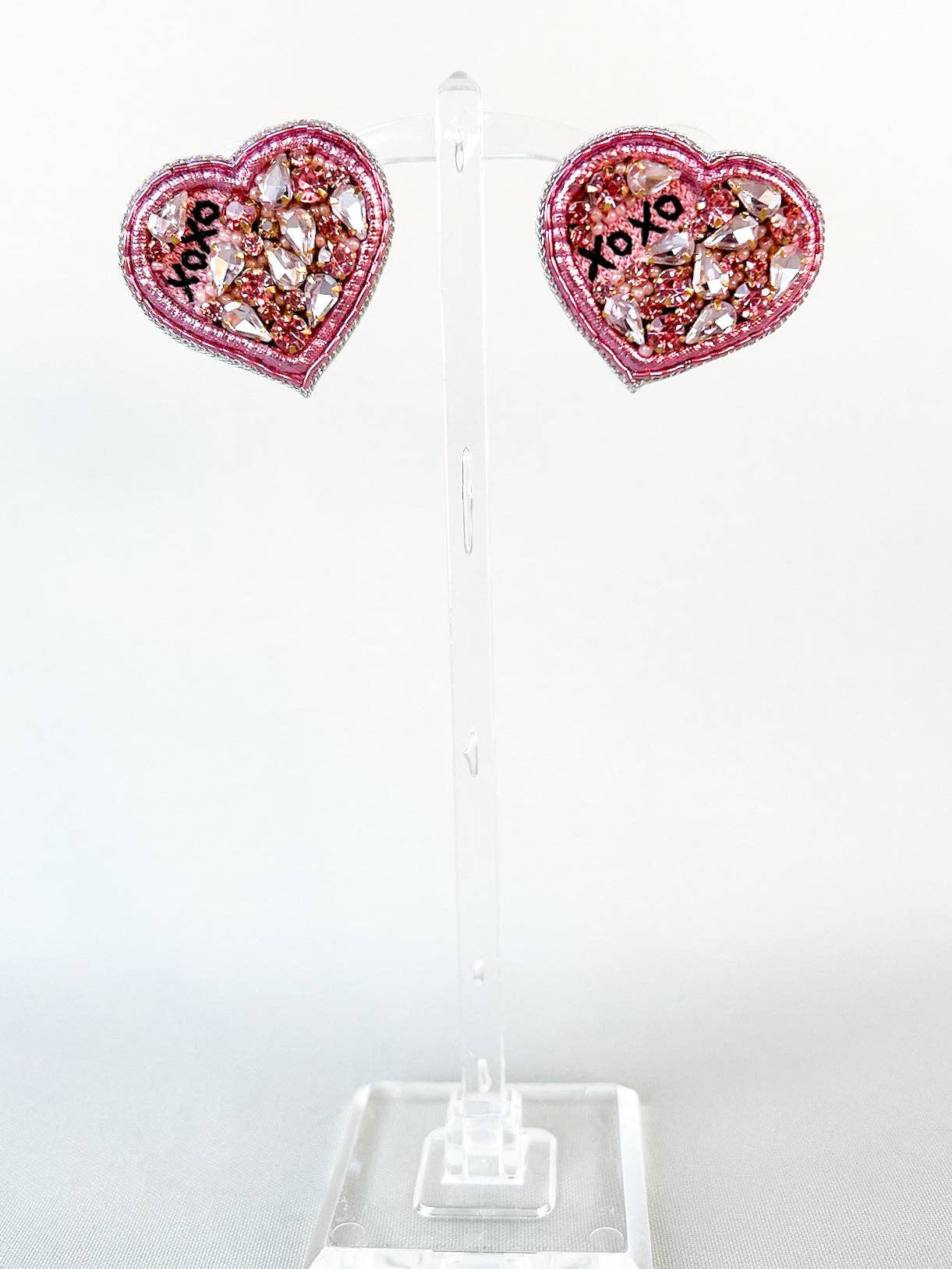 XOXO Conversation Heart Studs