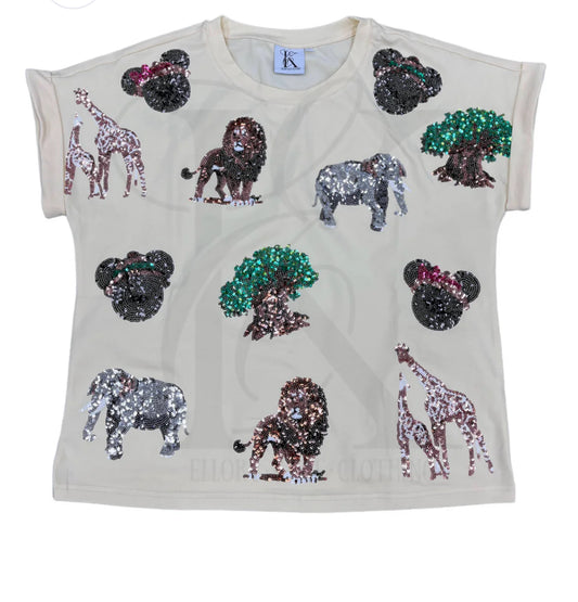 Safari Sequin - Tee - KIDS