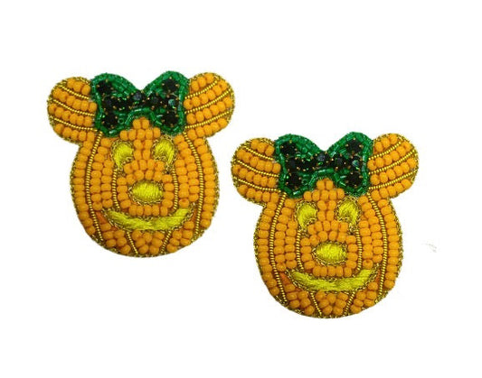 Pumpkin Stud Earrings