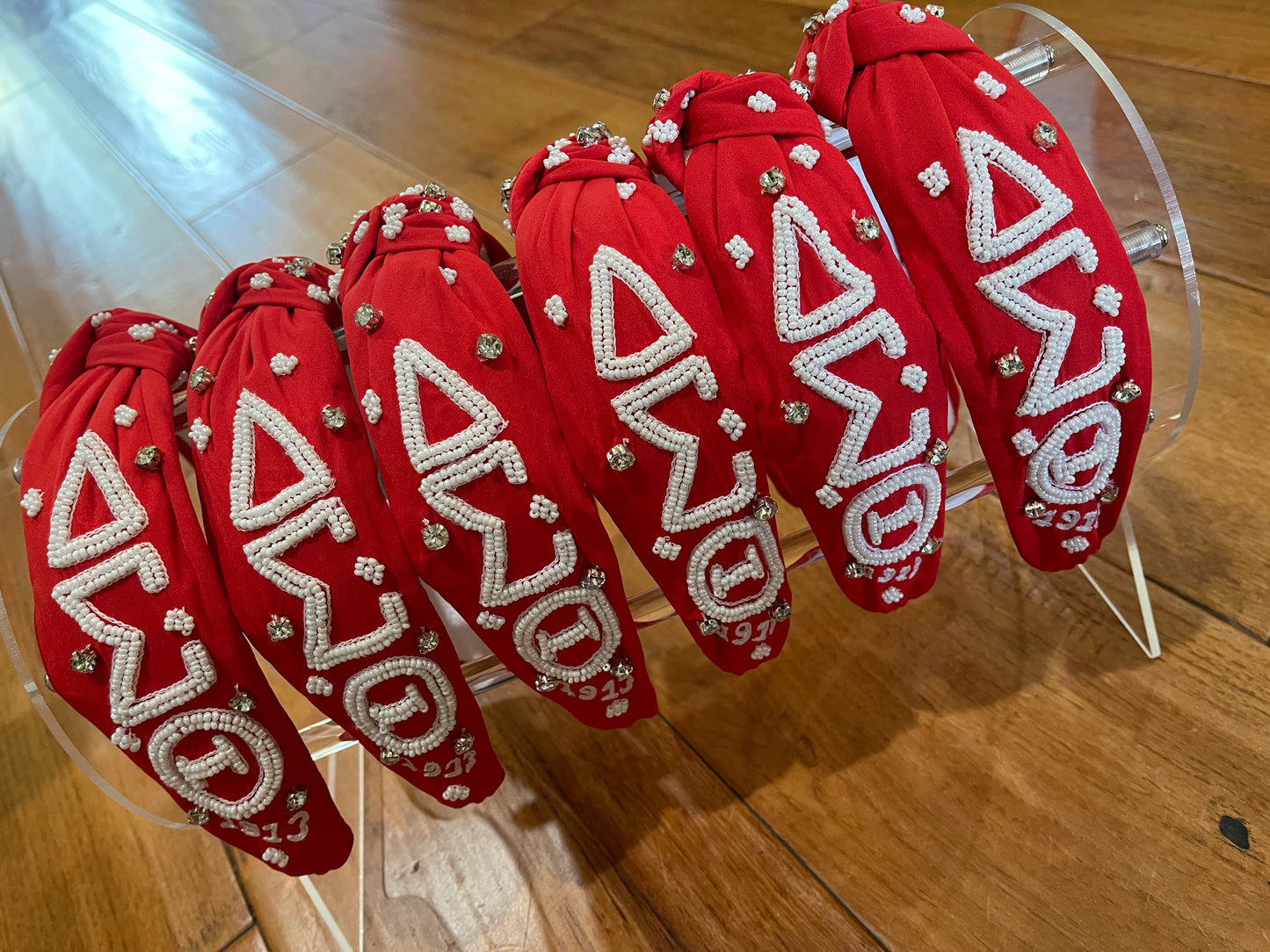 Delta Sigma Theta DST Sorority Beaded Headband