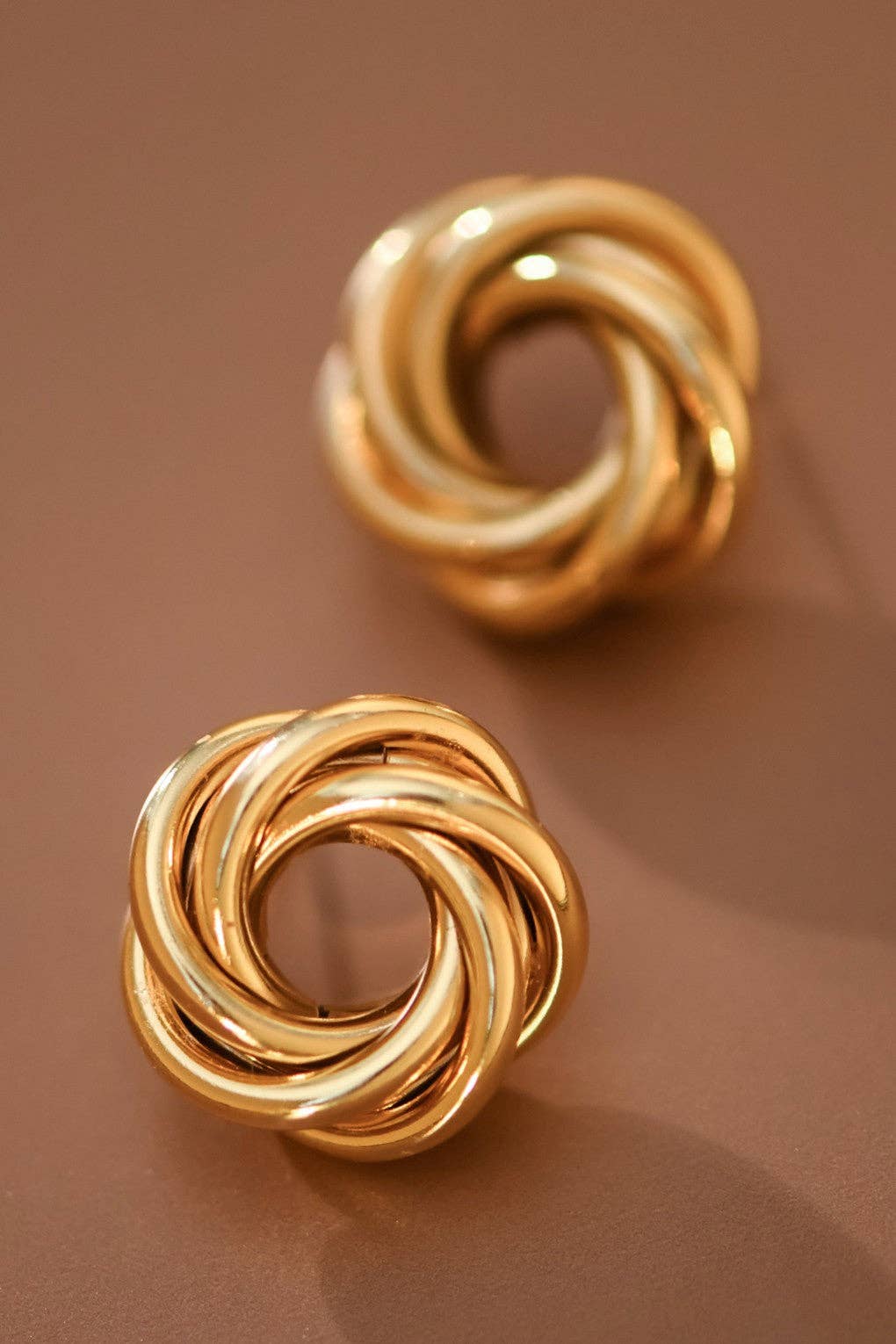 18K Gold Plated Waterproof Stainless Steel Stud Earrings - 7786: S0OX3T7786