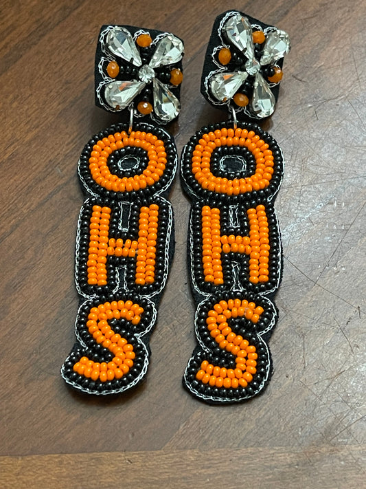 OHS Beaded Earrings