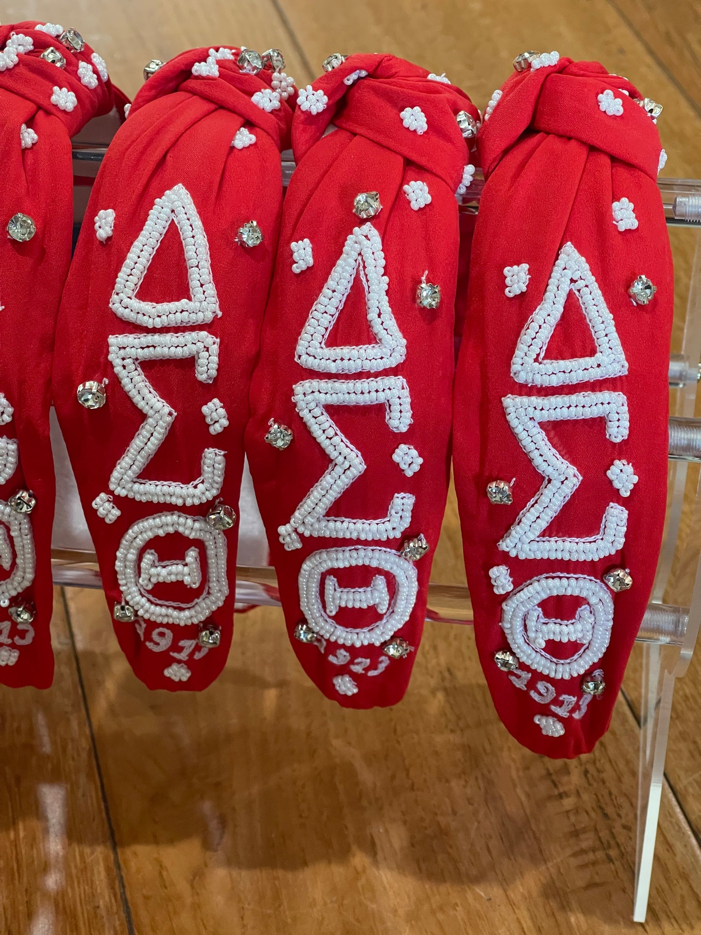 Delta Sigma Theta DST Sorority Beaded Headband