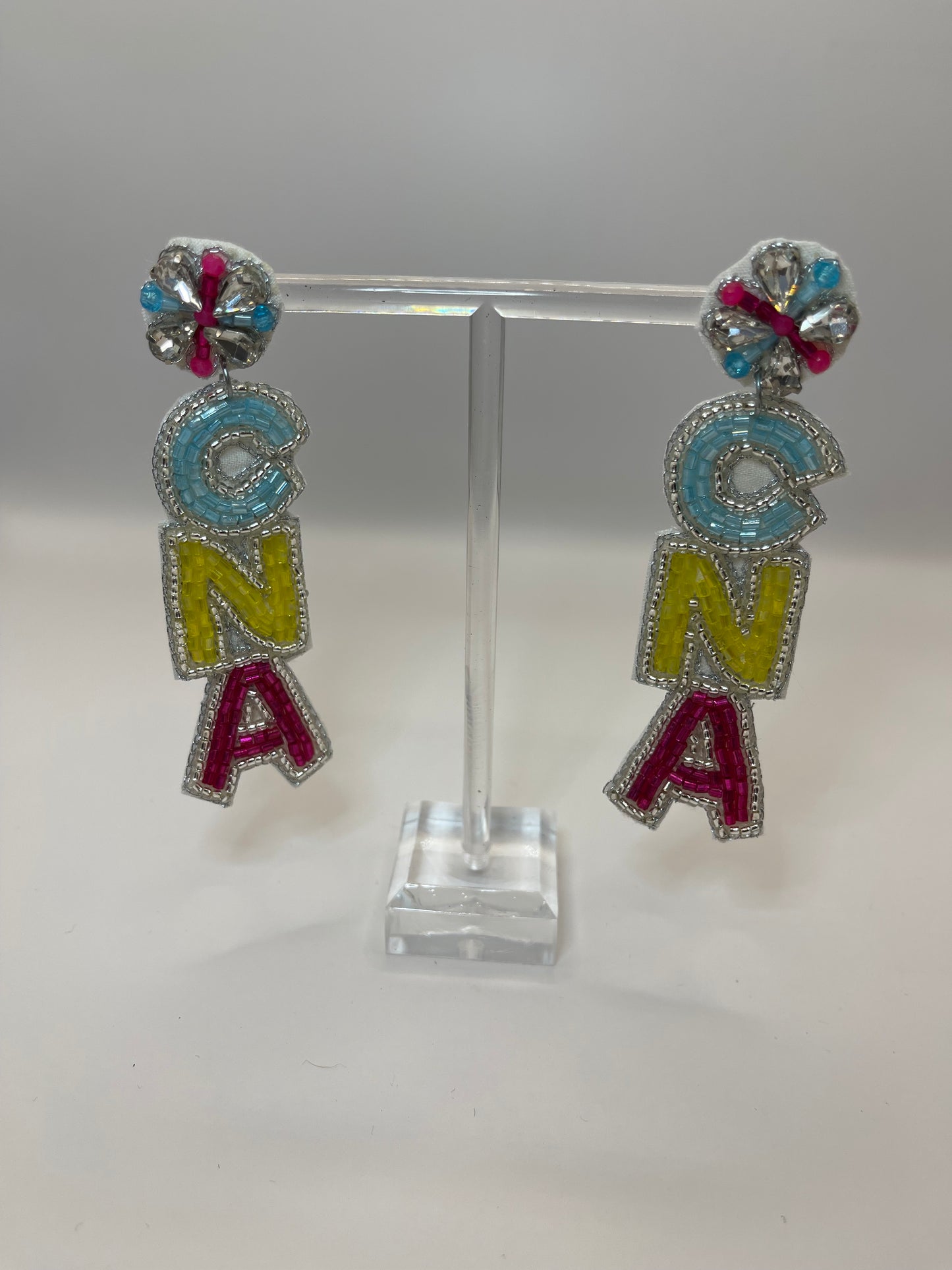 CNA Certified Nursing Assistant Beaded Earrings