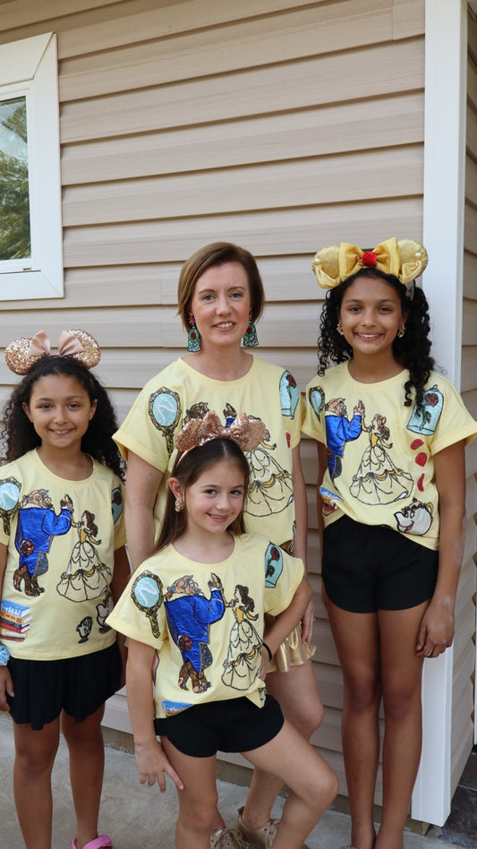 Tale As Old As Time Sequin Shirt-Adult
