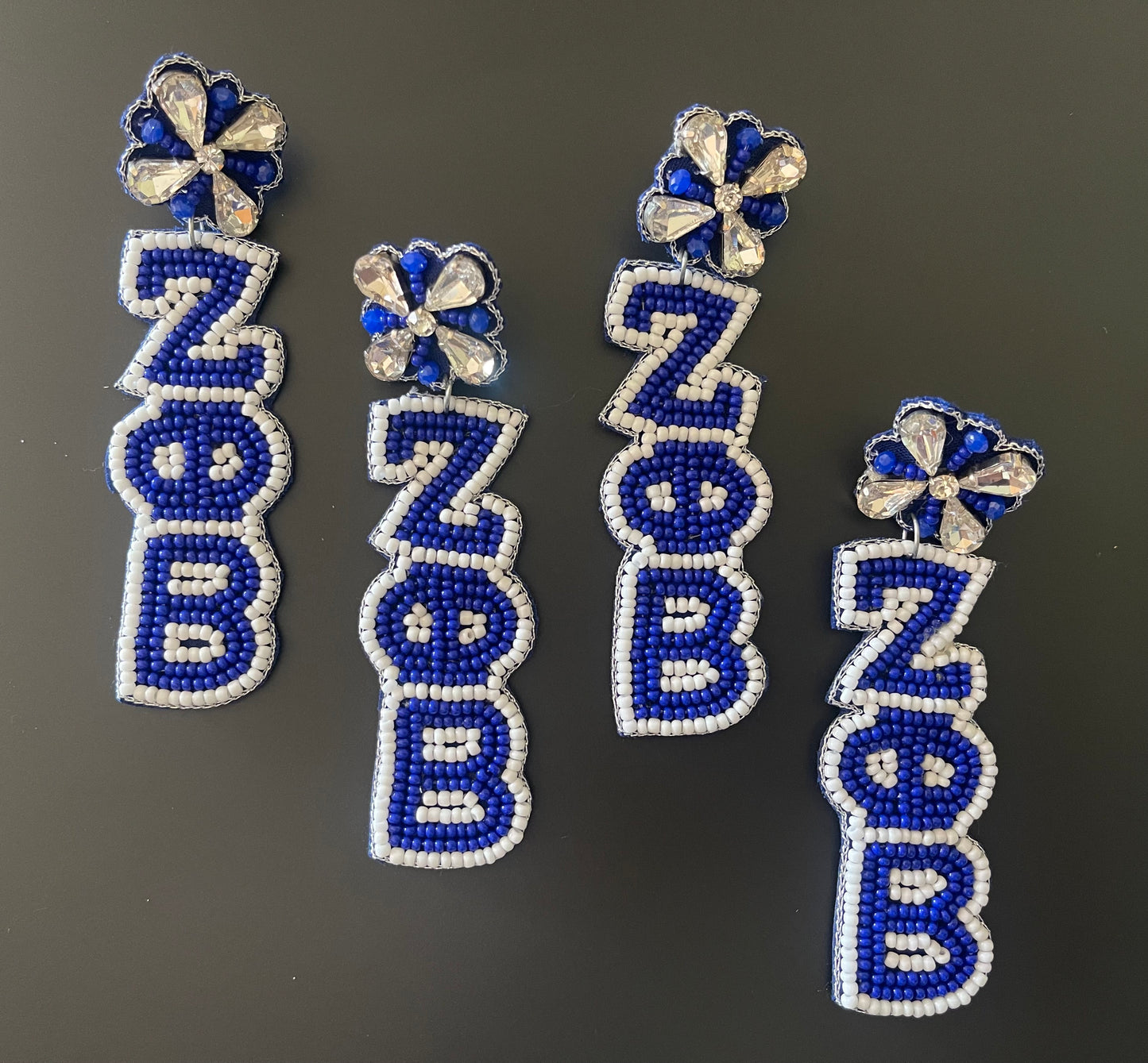 Zeta Phi Beta Beaded Earrings