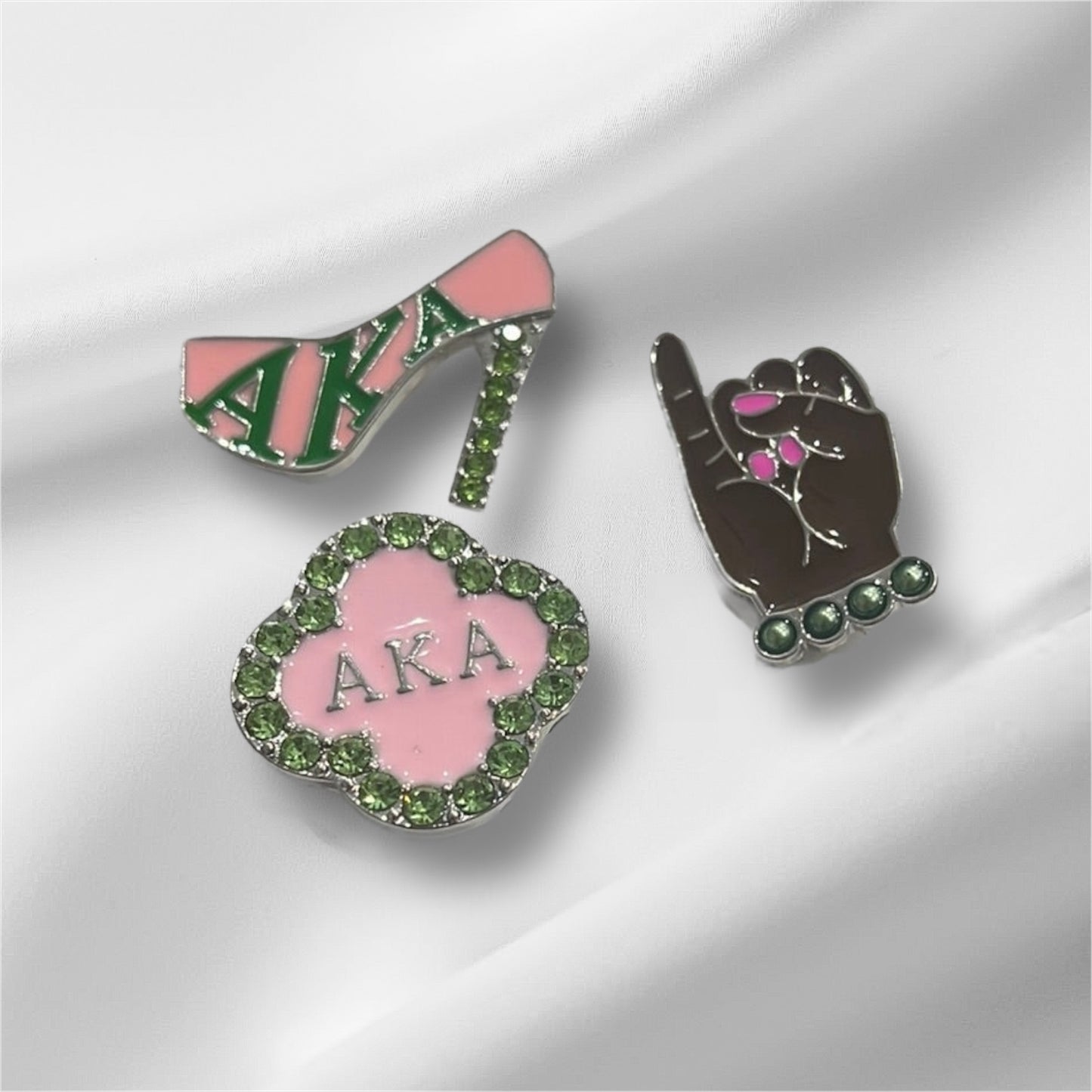 AKA-Alpha Kappa Alpha Sorority - Set of 3 Small Lapel Pins