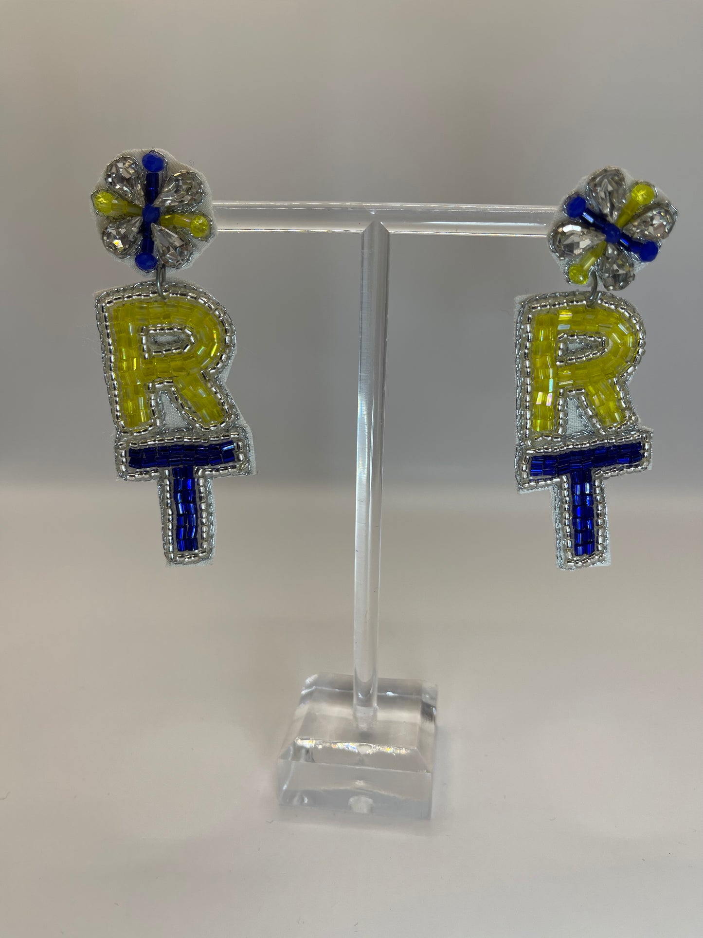 RT - Respiratory Therapist or Radiology Tech Beaded Earrings