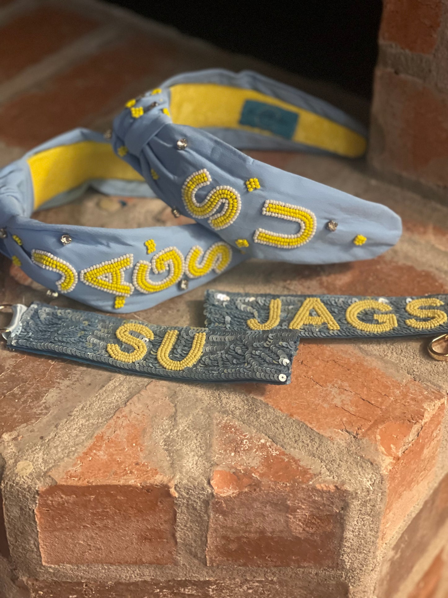 Southern (SU) Jags Beaded Headband