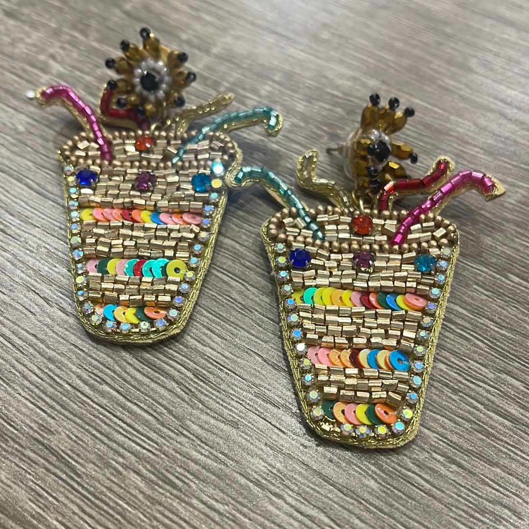 Fun Colorful Cocktail Earrings