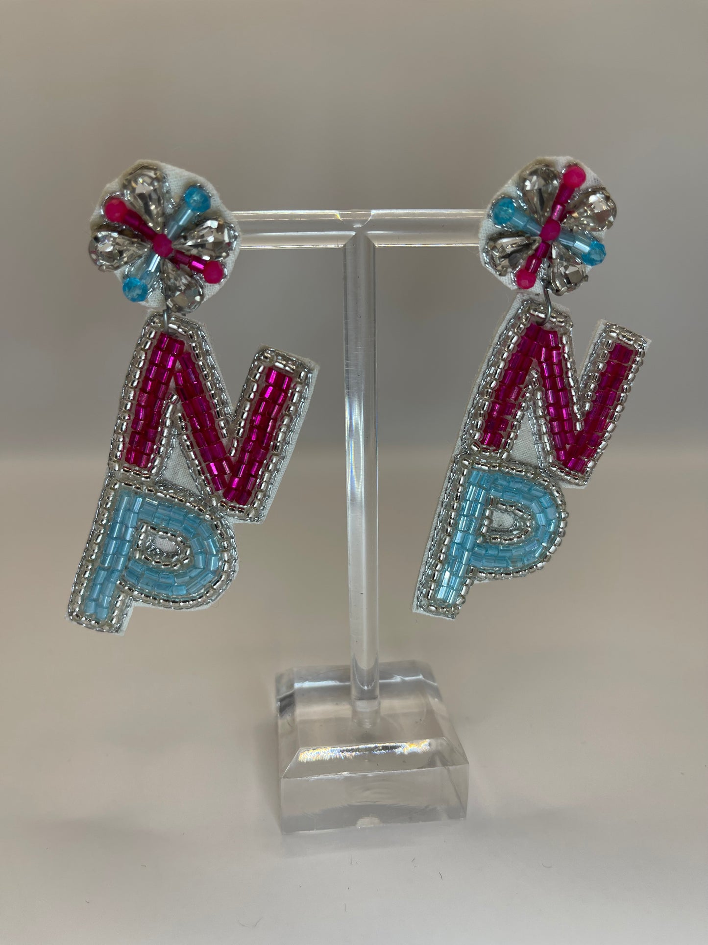 NP Nurse Practitioner Beaded Earrings