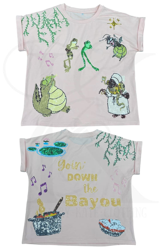 Goin’ Down The Bayou Sequin Shirt-Kids