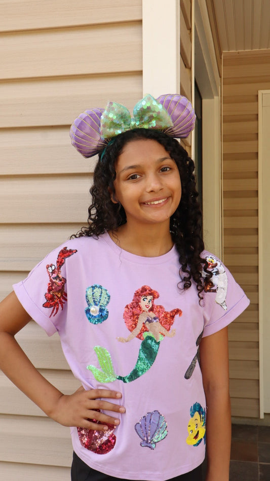 Mermaid Sequin Shirt-KIDS
