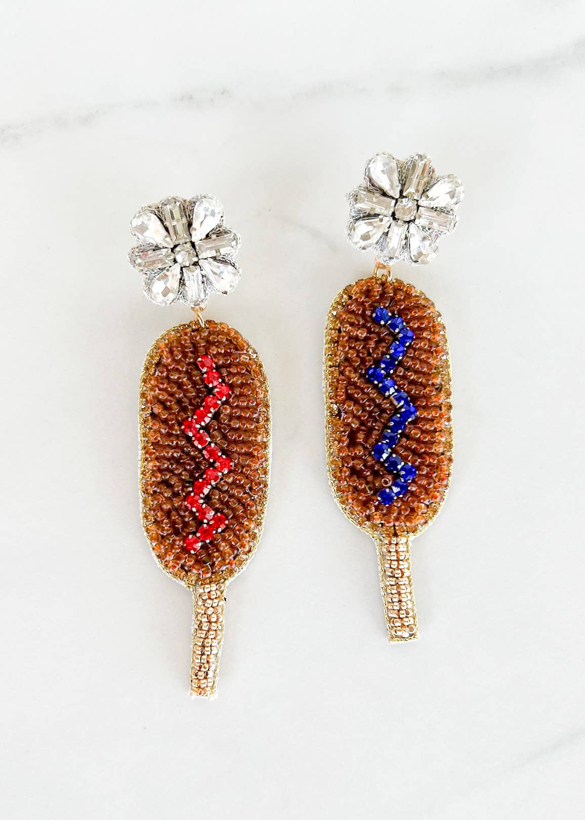 American Corn Dog Earrings