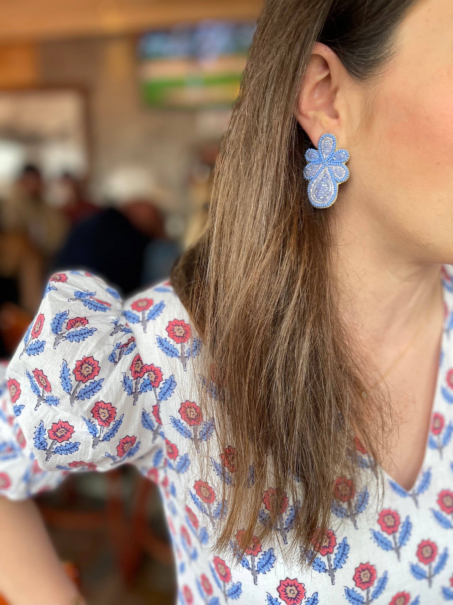 Mercer Earrings in Periwinkle