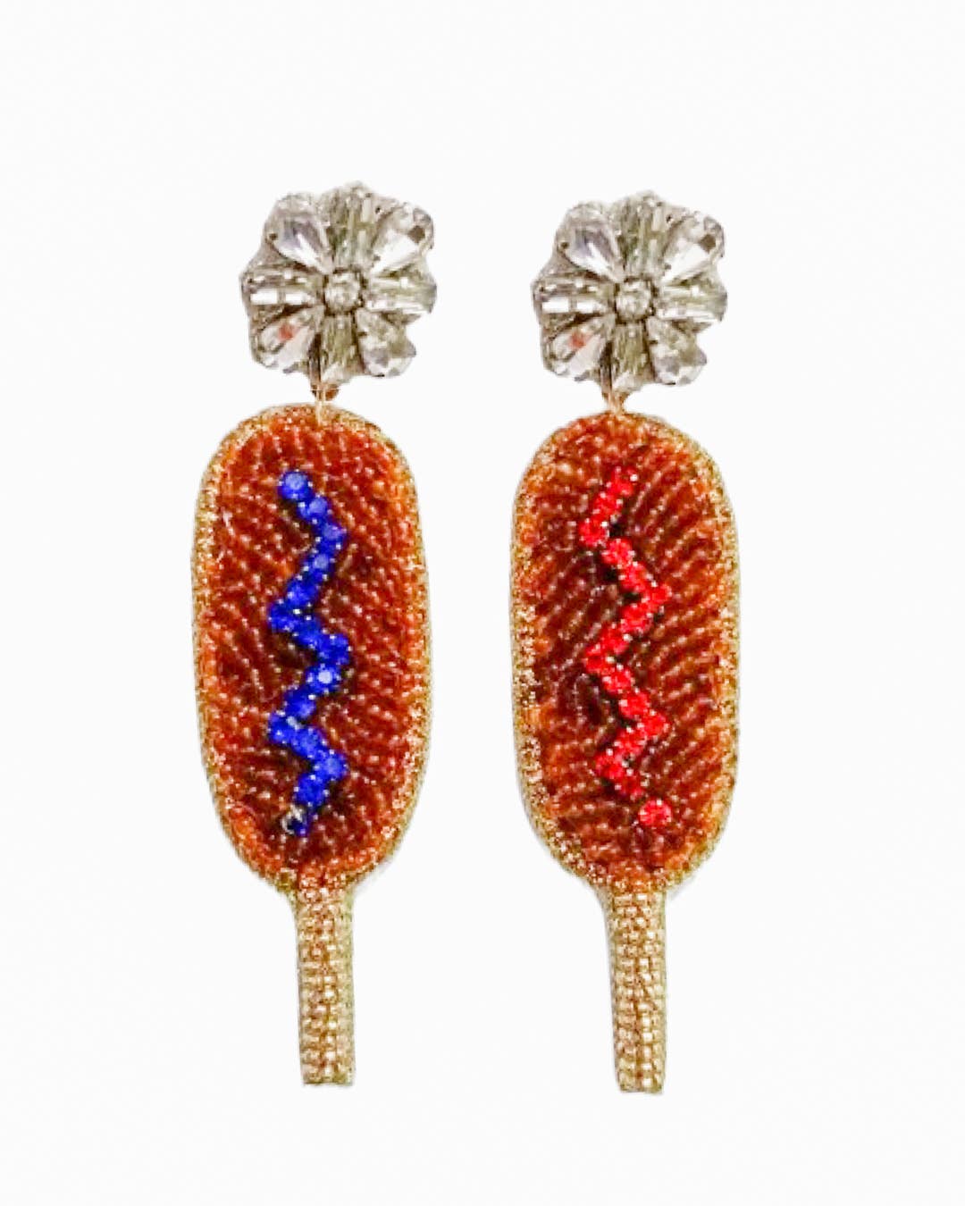 American Corn Dog Earrings