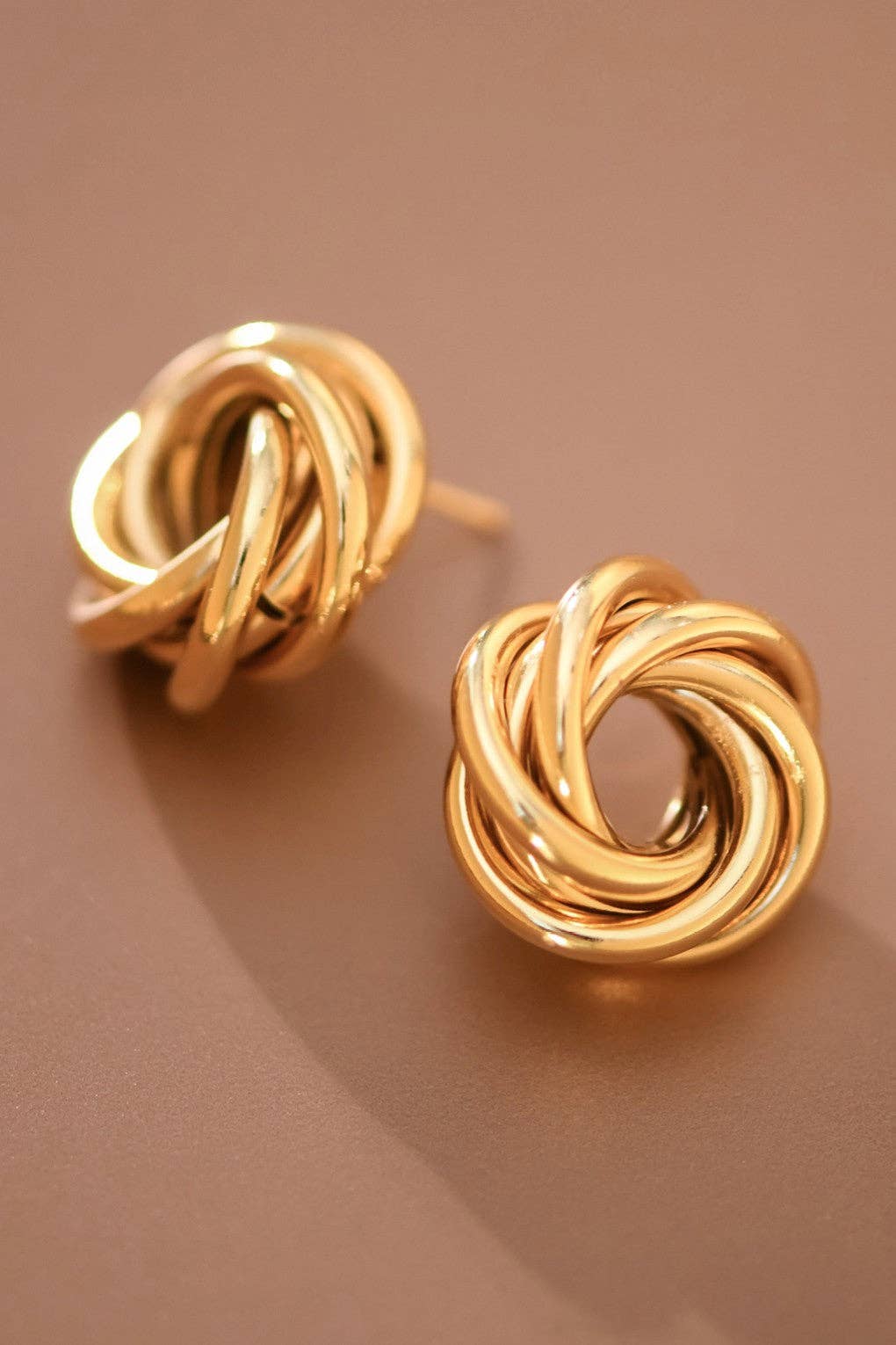 18K Gold Plated Waterproof Stainless Steel Stud Earrings - 7786: S0OX3T7786