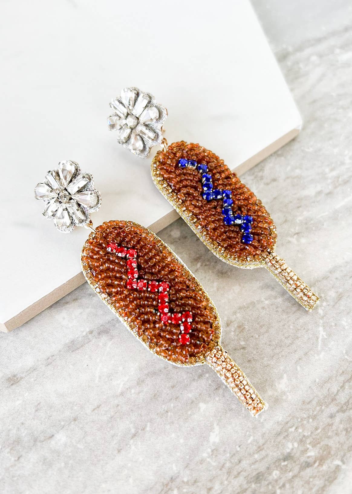 American Corn Dog Earrings