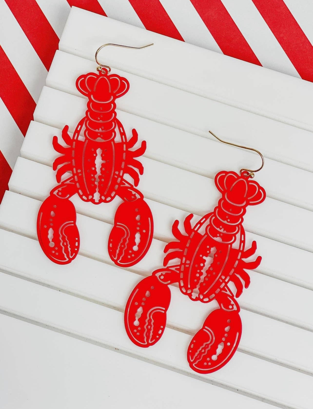 Crawfish / Lobster Dangle Earrings