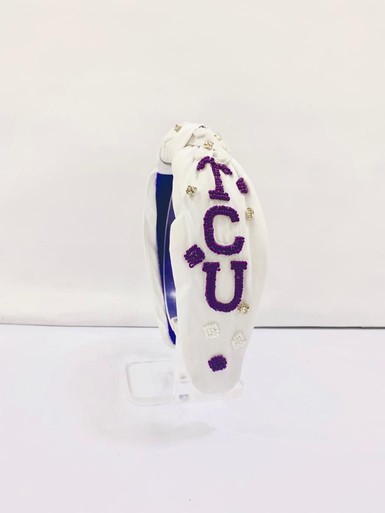 TCU Beaded Headband