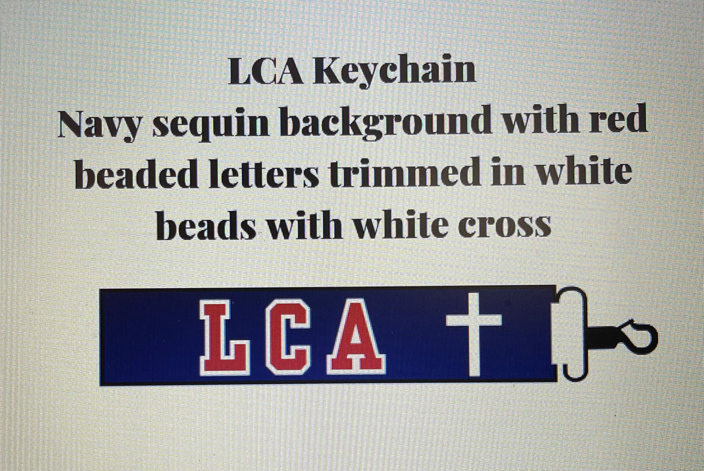 LCA Beaded Keychain