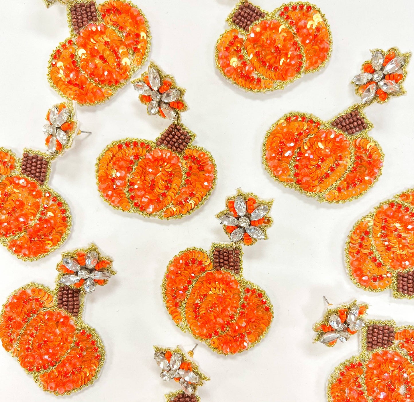 Fancy Pumpkin Earrings