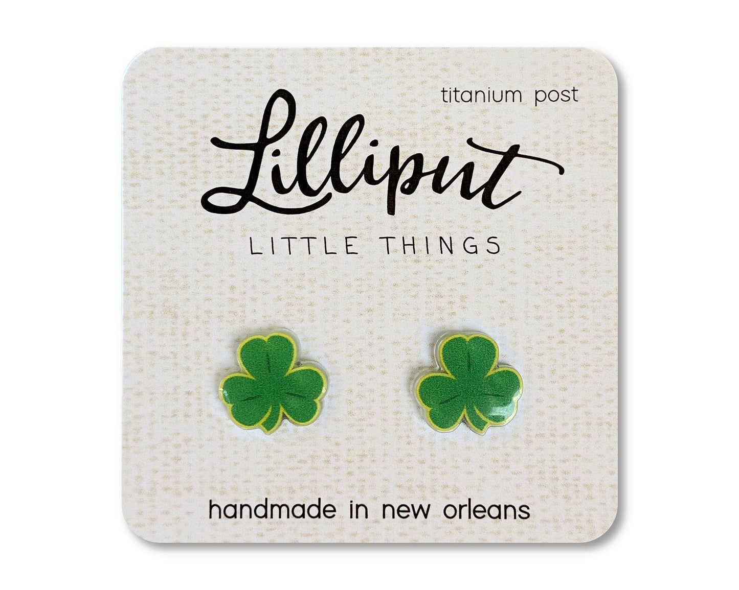 Shamrock Stud Earrings