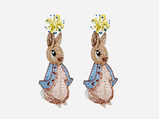 Bunny with Jacket Earrings