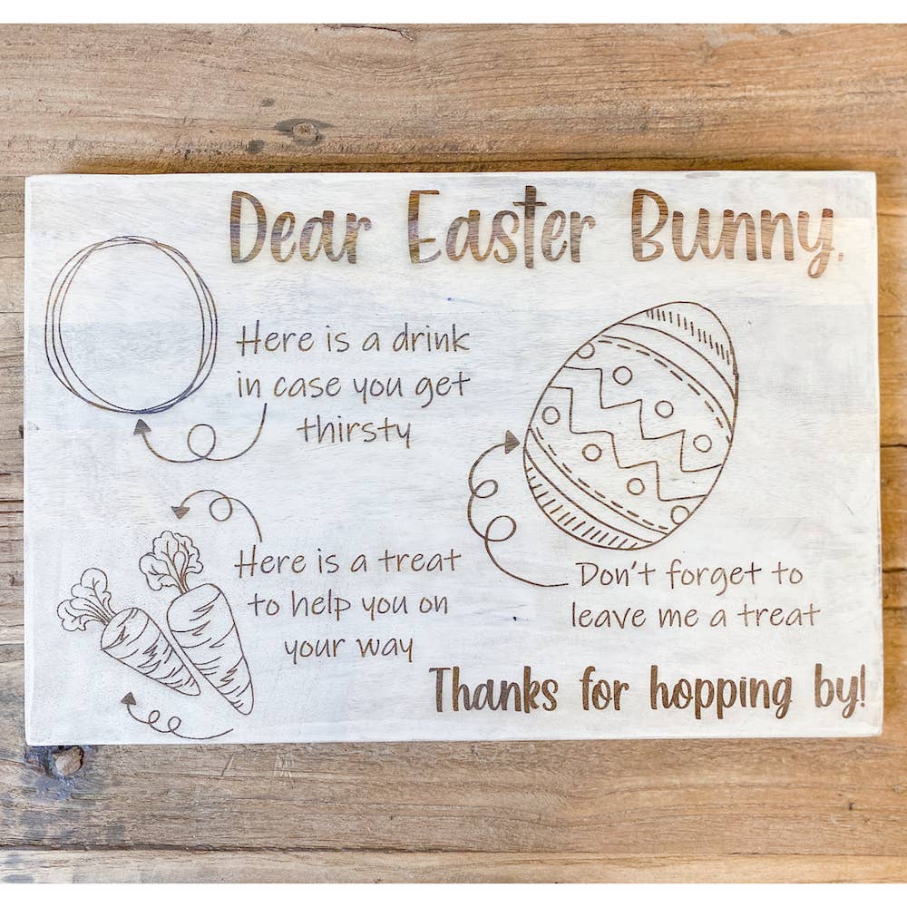 Easter Bunny Serving Board