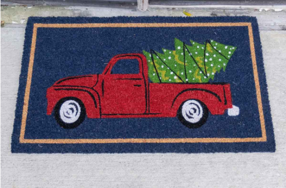 Home for the Holidays Christmas Coir Doormat   30x18