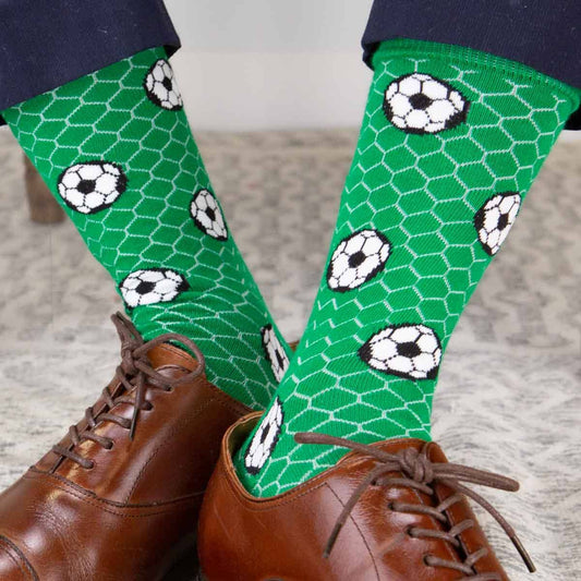 Men's Soccer Socks   Green/White/Black   One Size