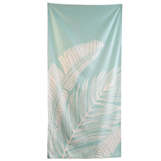 Delmare Palm Beach Towel   Sky/White   34x70