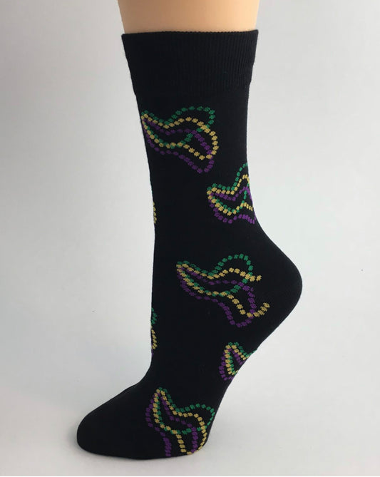 Men's Mardi Gras Bead Socks
