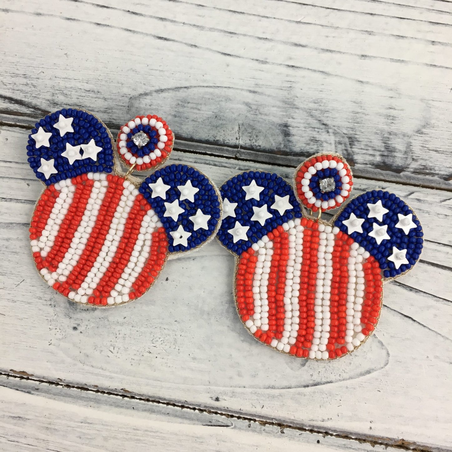 Mickey Patriotic Earrings