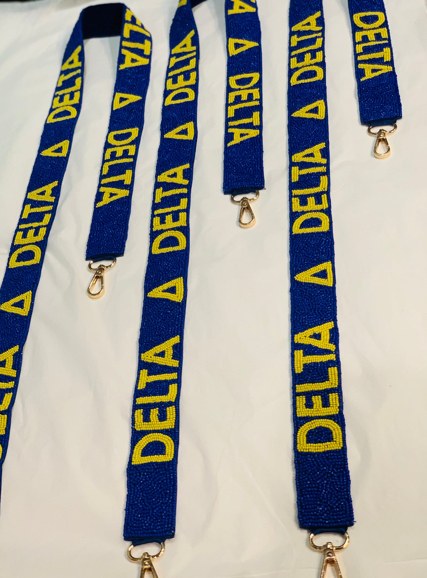 Tri Delta Sorority Beaded Purse Strap