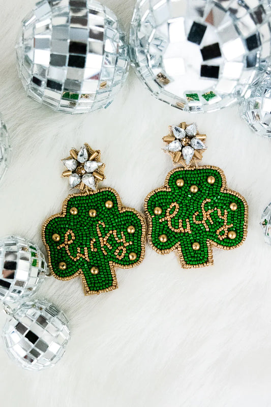 St. Patrick's Day Lucky Clover Earrings